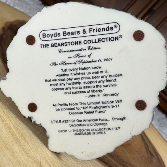 Vintage Boyds Bears Our American Hero Commemorative Heroes of 9/11/2001 Edition - Picture 9 of 10